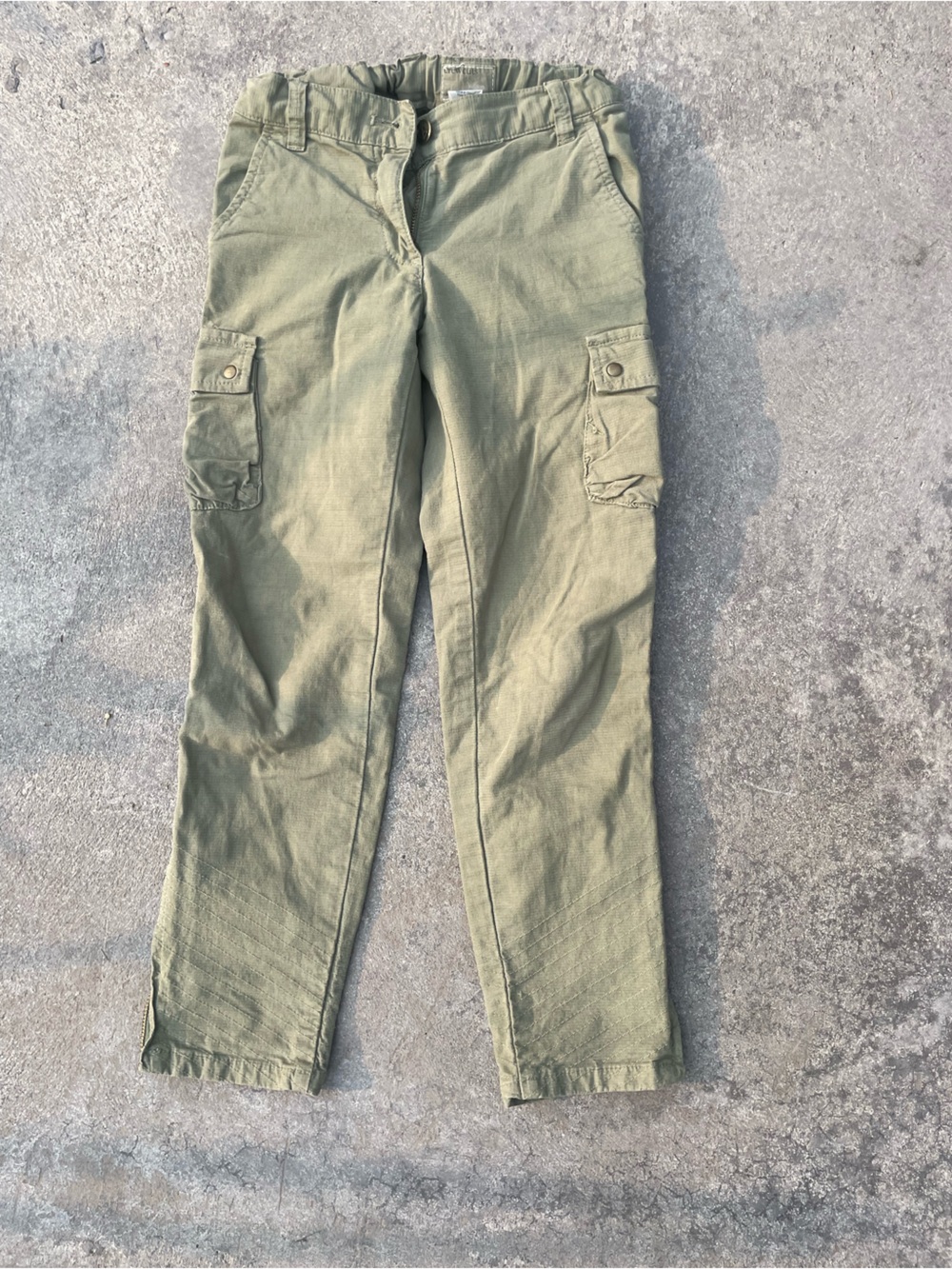Crewcuts Olive Green Cargo Jeans - Kids